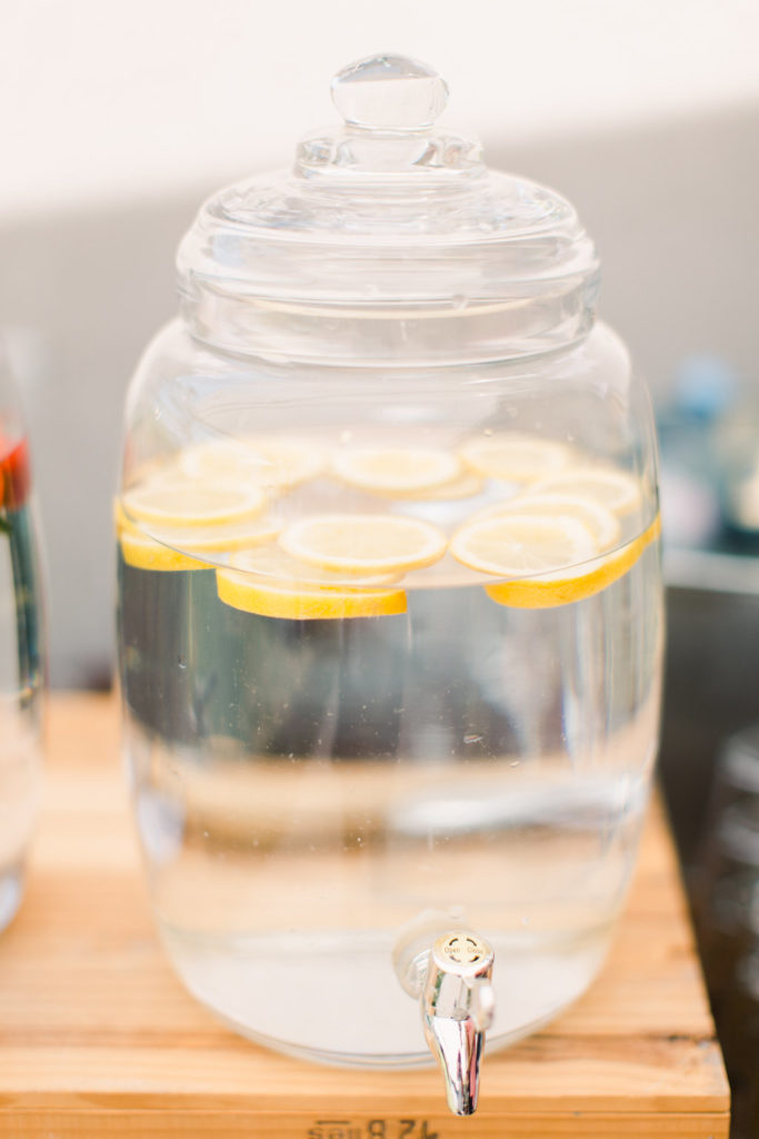 lemon flavoured water Baptism Christening Baptême eau aromatisée