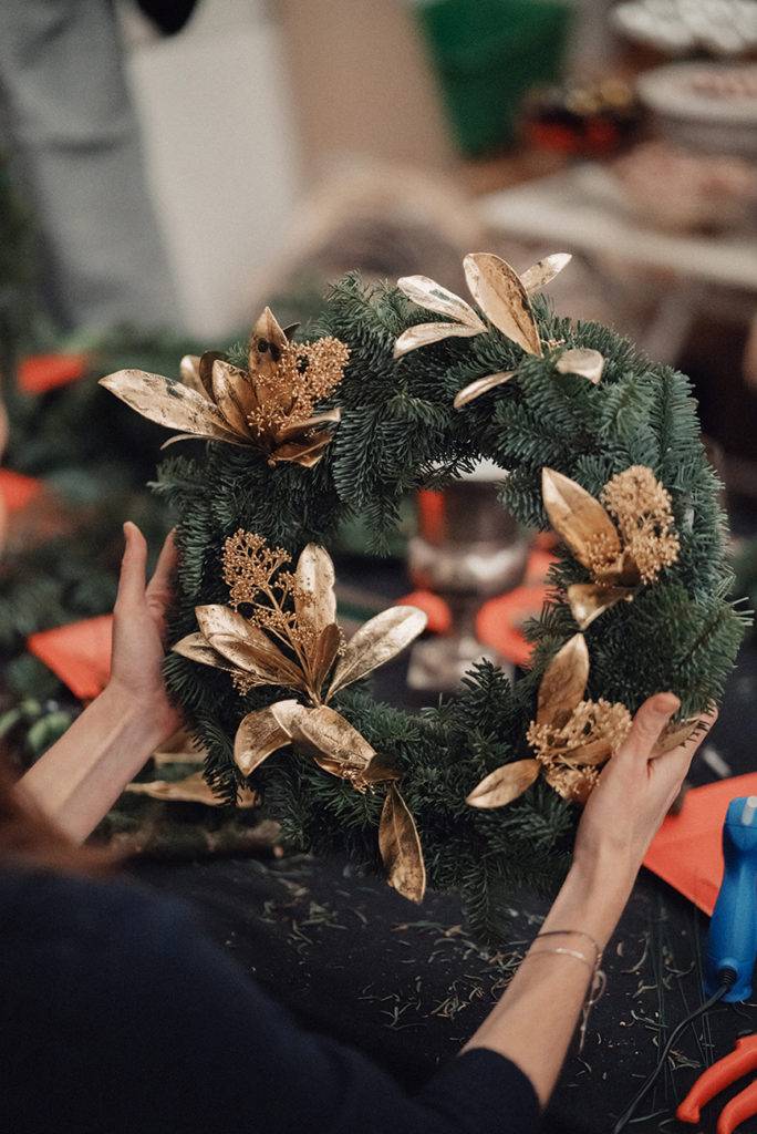 atelier couronnes de noel genève christmas wreath workshop