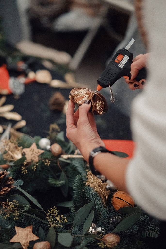 wreath workshop Atelier de Noël Couronnes de Noël
