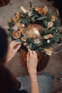 wreath workshop holiday season in geneva