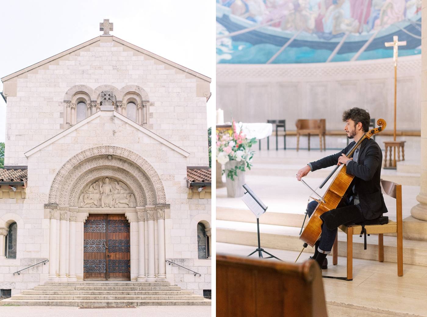 Baptême dans une église à Genève