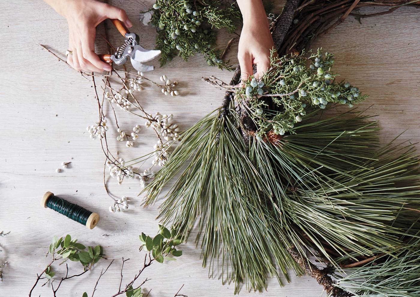 How to make a Christmas centerpiece comment créer un centre de table de Noël