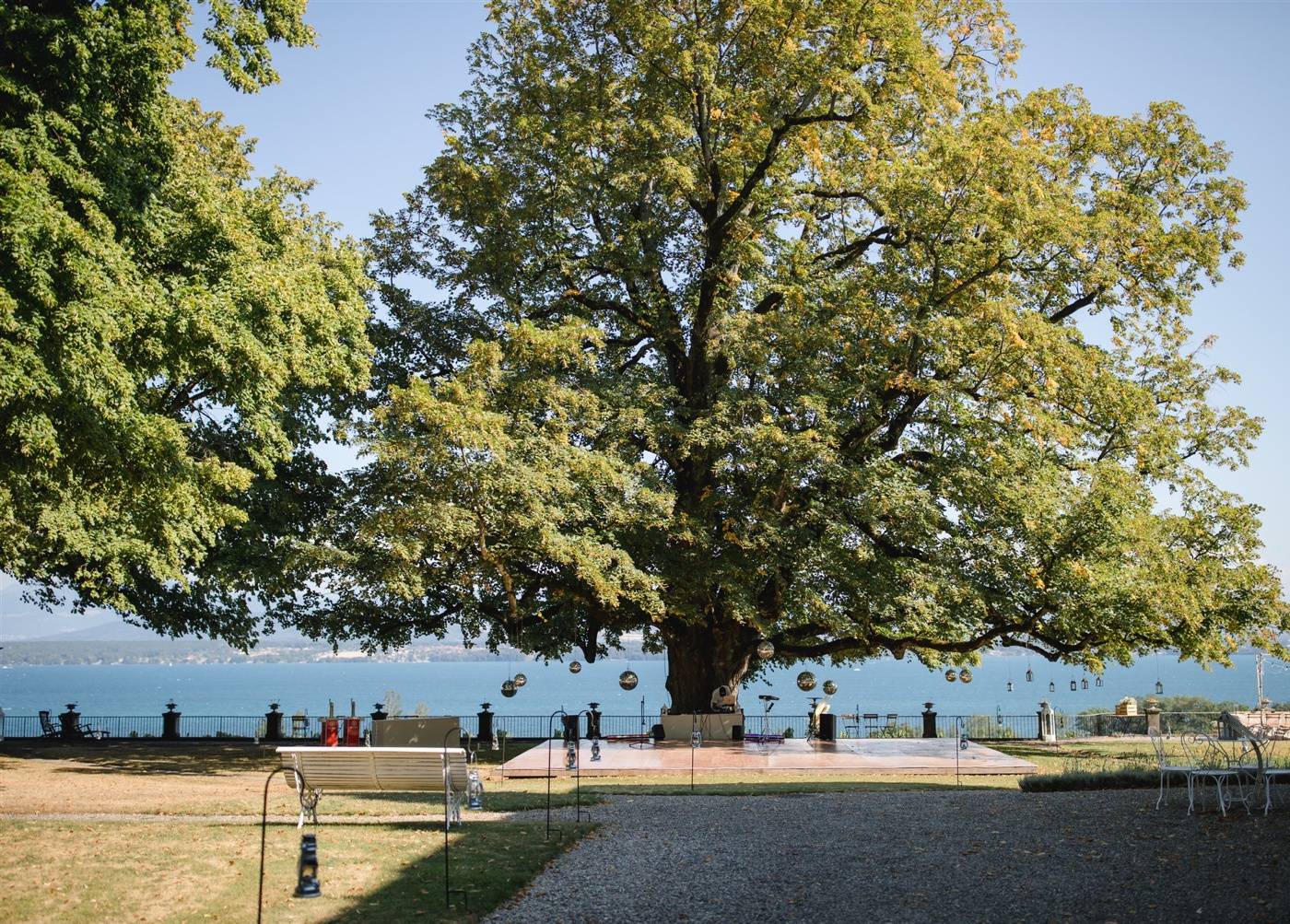 anniversaire dans un domaine privé au bord du lac Léman