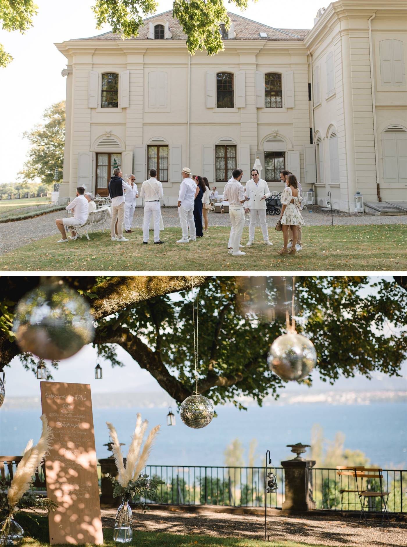 anniversaire dans un domaine privé au bord du lac Léman