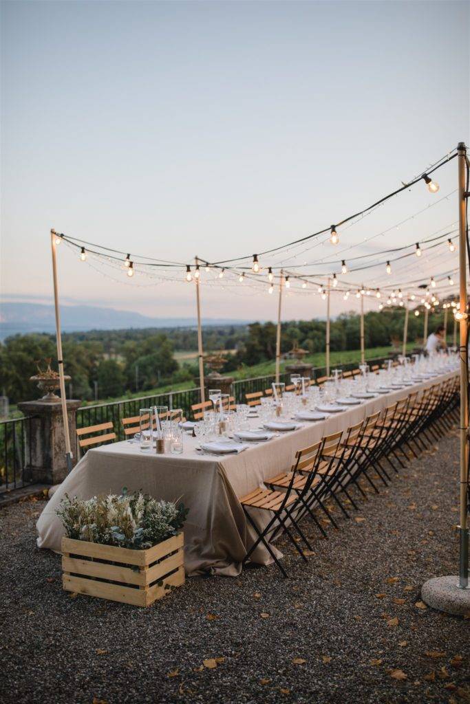 Birthday dinner under the stars Table royale pour une fête d'Anniversaire sous les étoiles