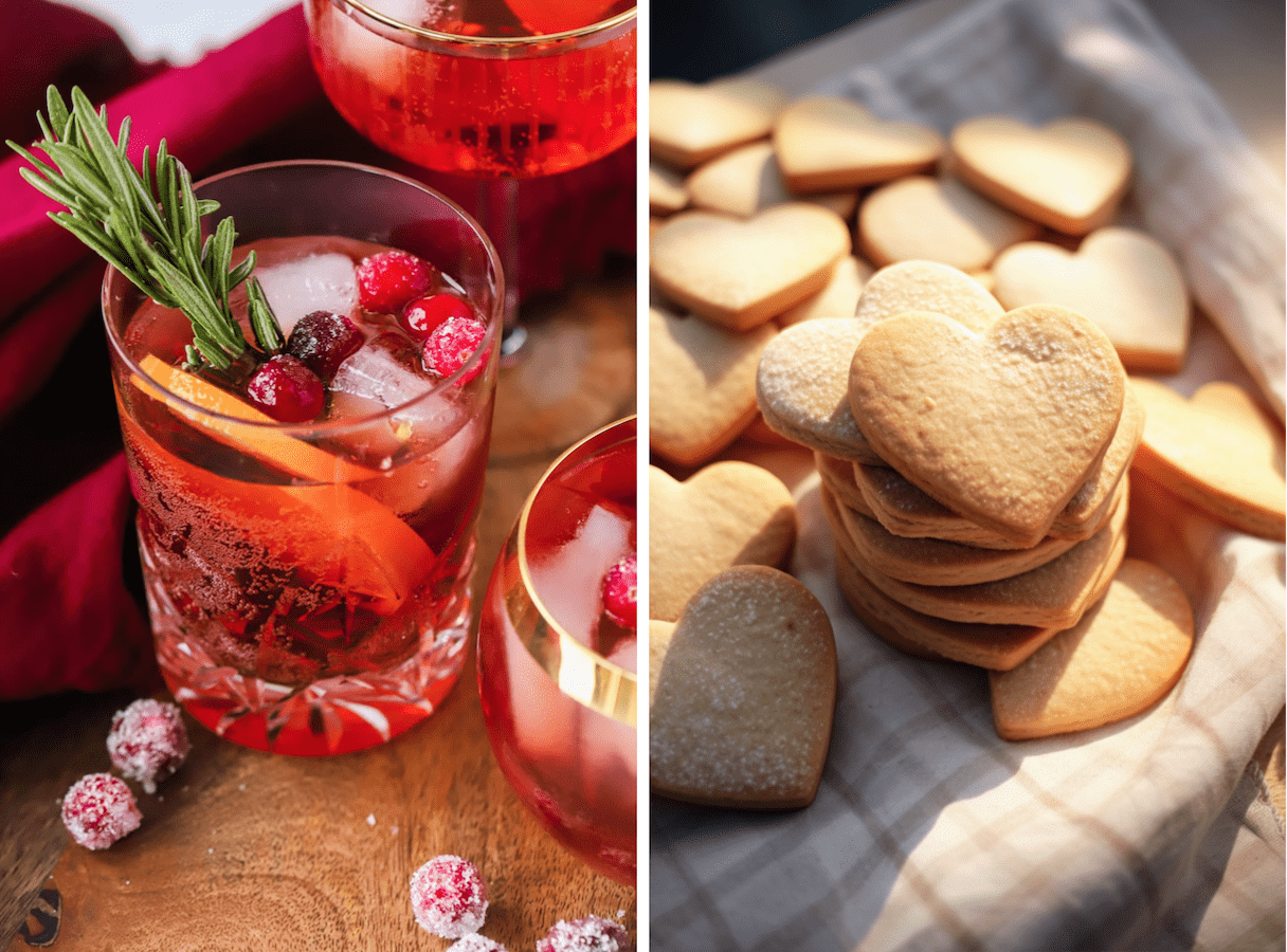 Boissons et biscuits pour un Noël sensoriel